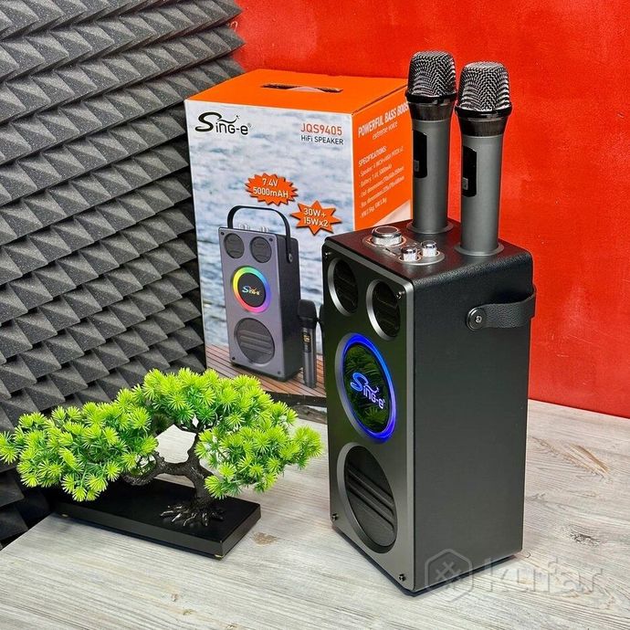 Колонка ZQS-9405 / 30W+2x15W,5000mAh.2xmic/