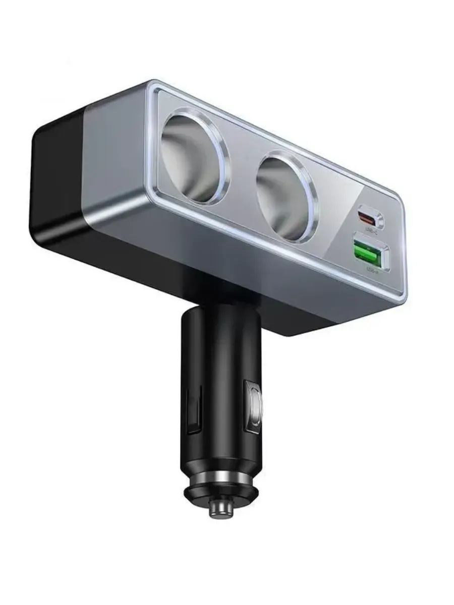 АЗУ (разветвитель) Hoco Z65 Smart Dual Cigarette Lighter Car