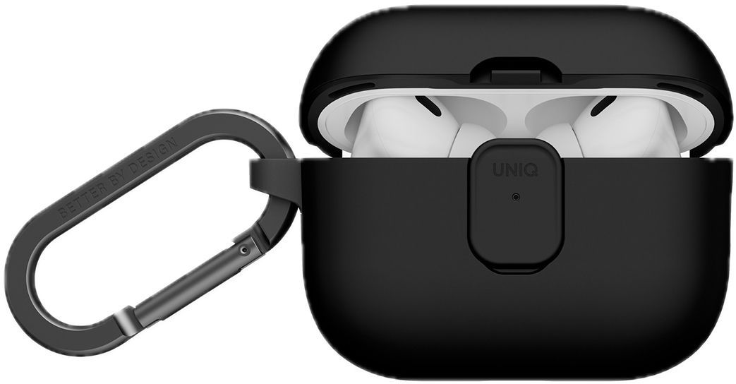 Накладка для AirPods 3 /с карабином/ (Черный)