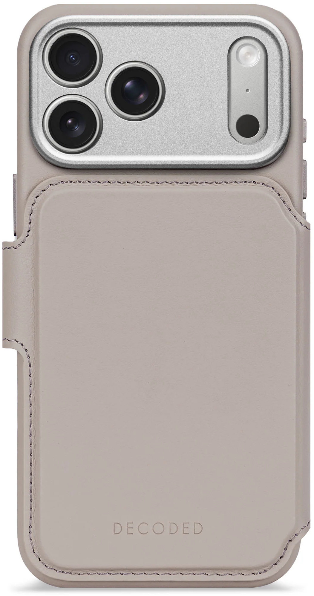 Накладка для iPhone Leather Card Wallet MagSafe iLex (Черный)