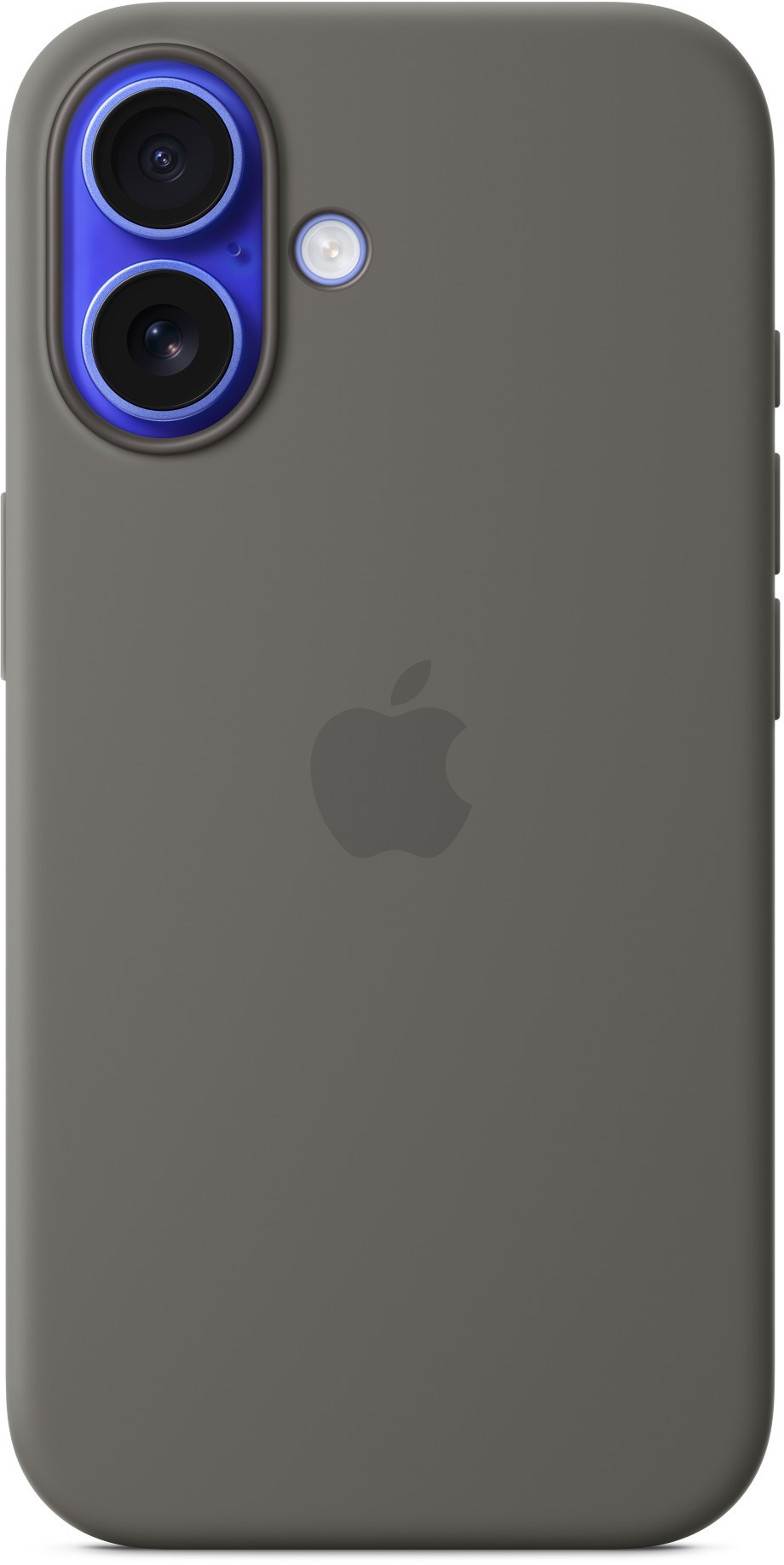 Накладка для iPhone 16 Silicone Case (Темно-серый)