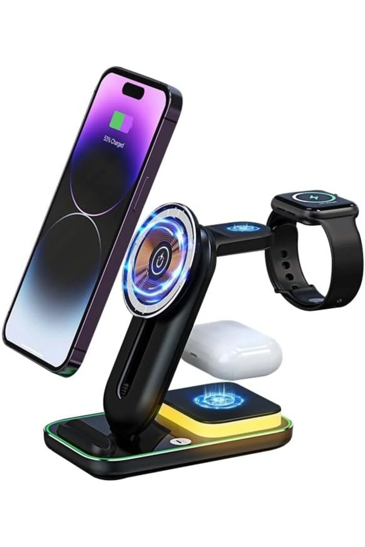 БЗУ Станция Model A8 4IN1 (iWatch/iPhone/AirPods)