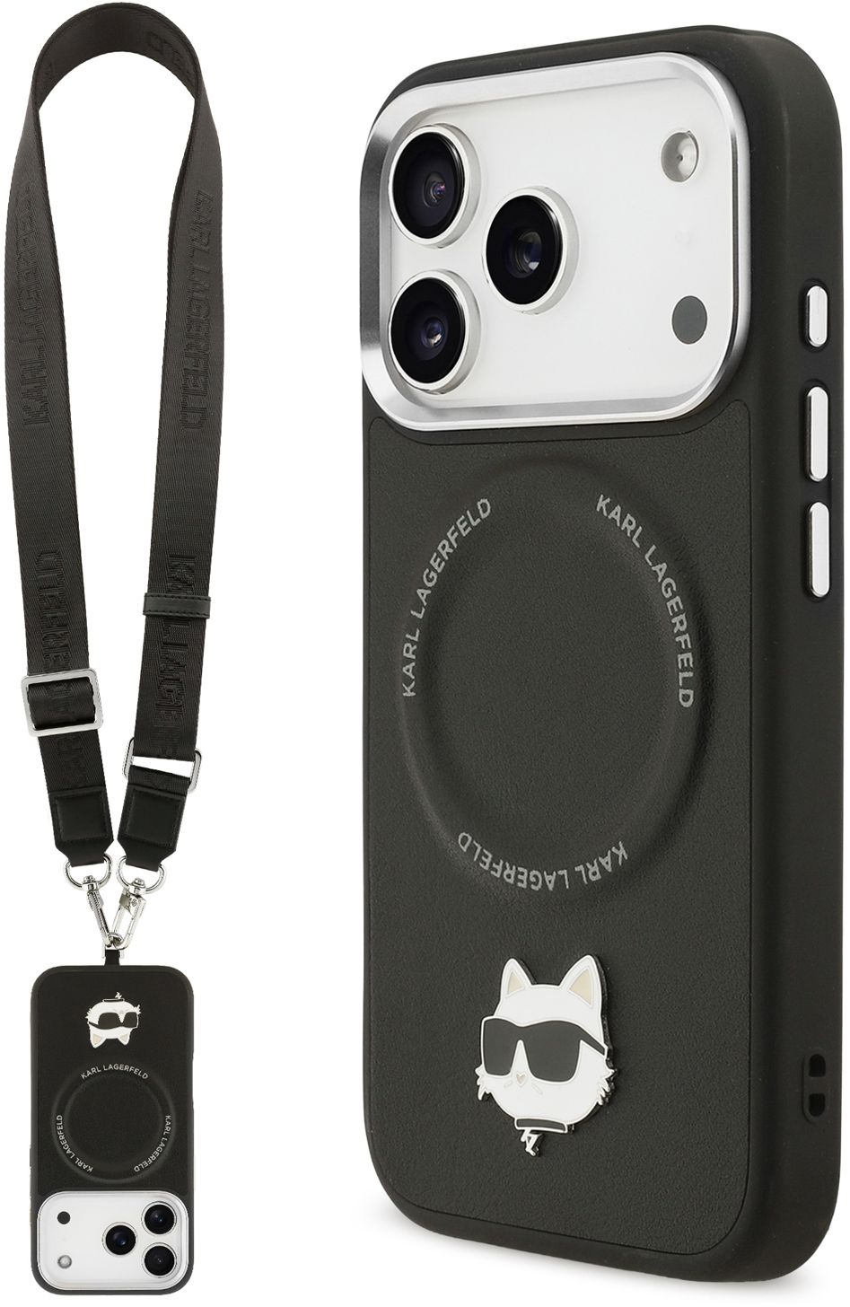 Накладка для iPhone 17 Pro KARL LAG Leather/Silicone