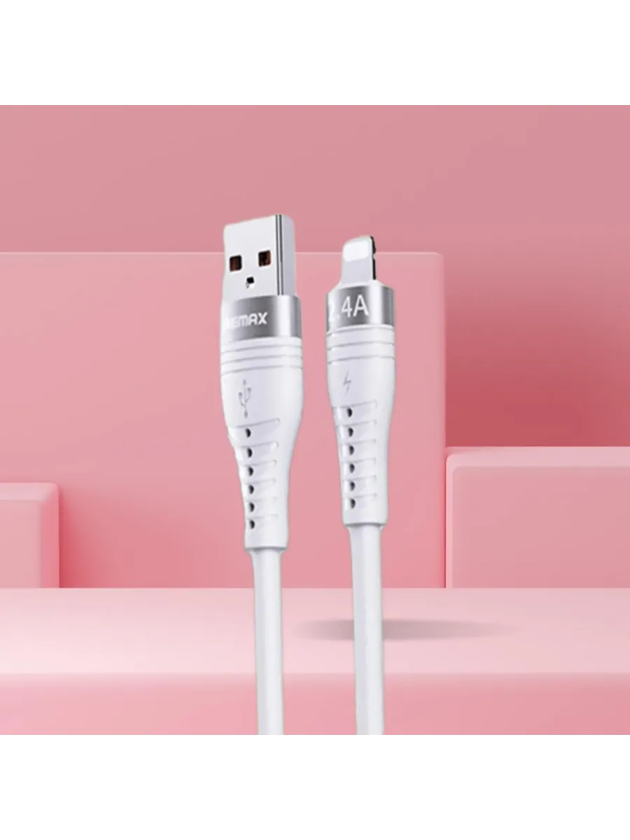 Кабель USB A-L Apple Lightning REMAX Rubber RC-C137 Grey