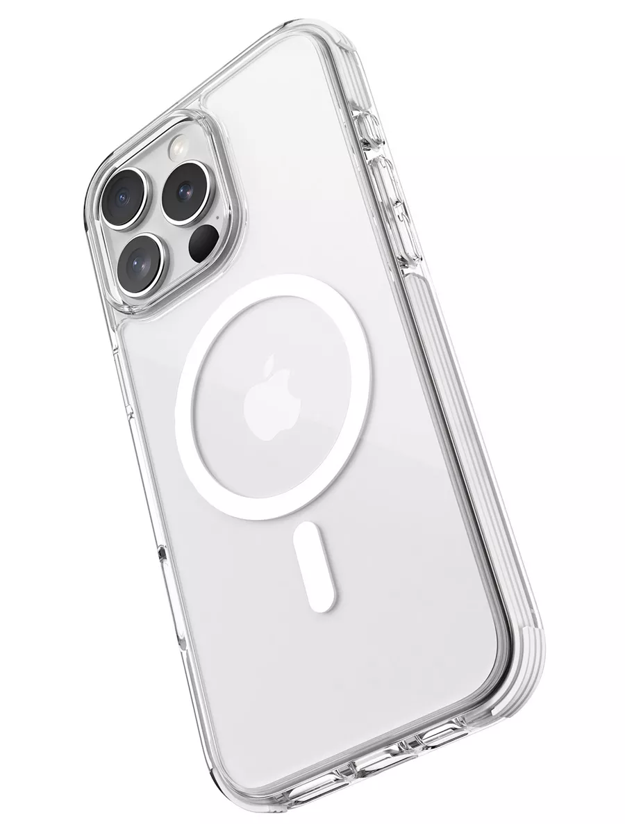 Накладка для Apple iPhone 16 Pro Max MagSafe глянцевый пластик (Purple)